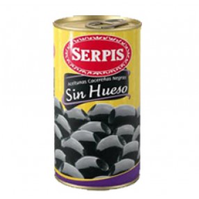 SERPIS aceitunas negras sin hueso 350 grs